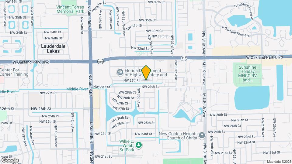 3526 NW 29th Ct Map and Location Details