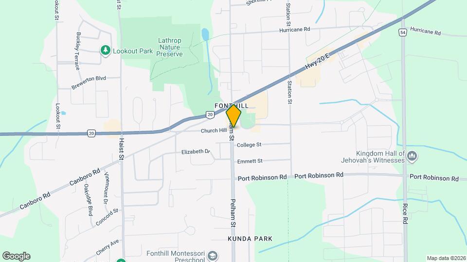 1419 Pelham St Map and Location Details