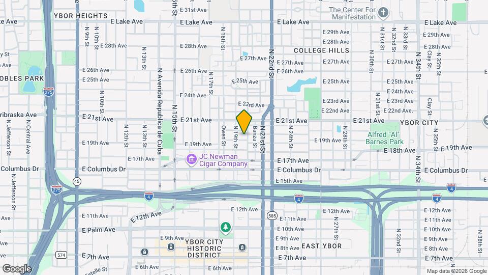 1912 E 19th Ave Mapa y Detalles de la Ubicación