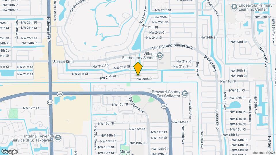 7311 NW 20th St Map and Location Details