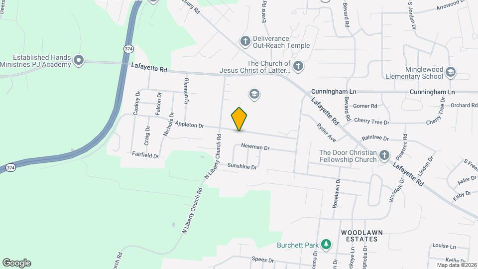 442 Appleton Dr Map and Location Details