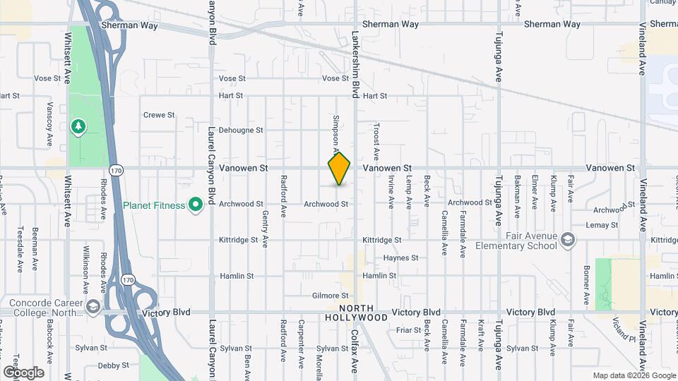 6722 Simpson Ave Map and Location Details