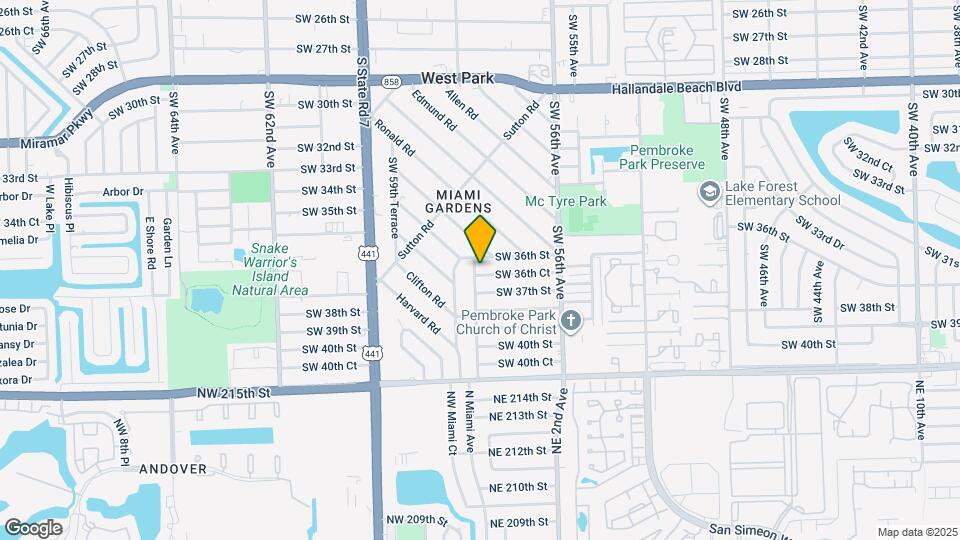 3609 SW 58th Ave Map and Location Details