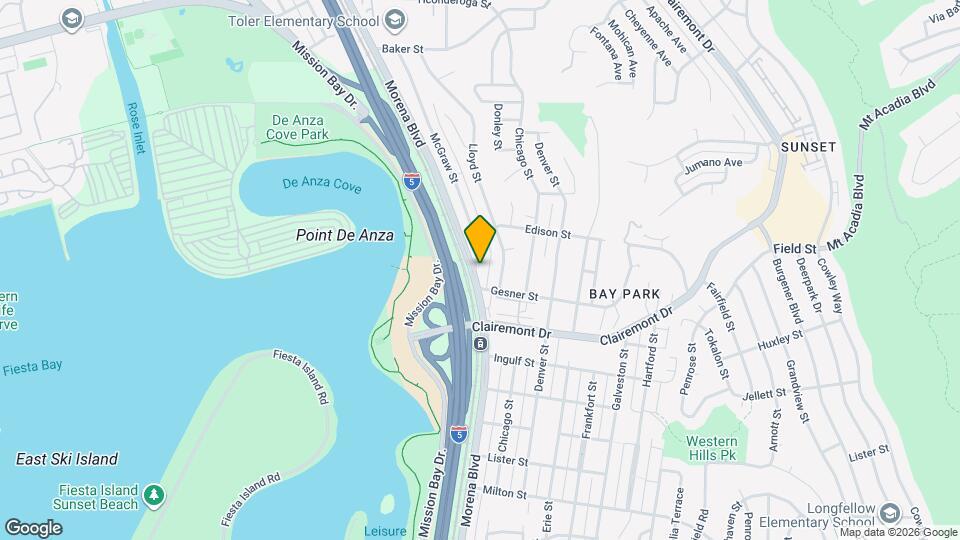 2829 Morena Blvd Map and Location Details