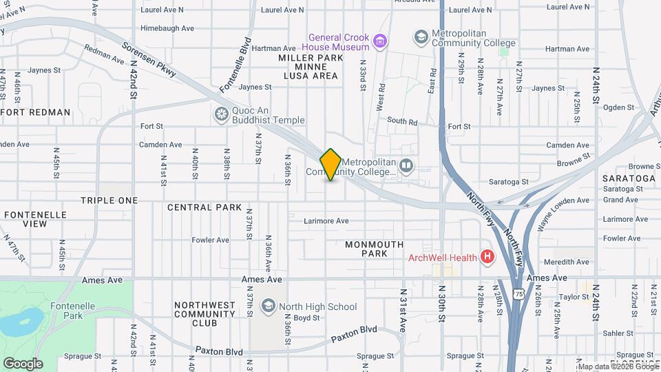 4921 N 34th Ave Map and Location Details
