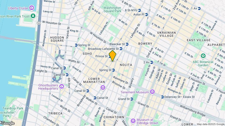 91 Crosby St Map and Location Details