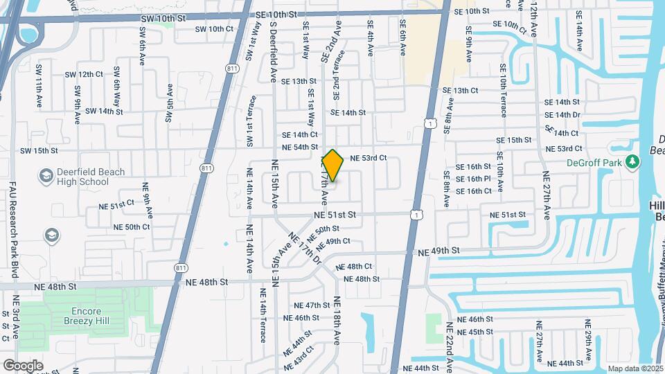 1741 NE 52nd St Mapa y Detalles de la Ubicación
