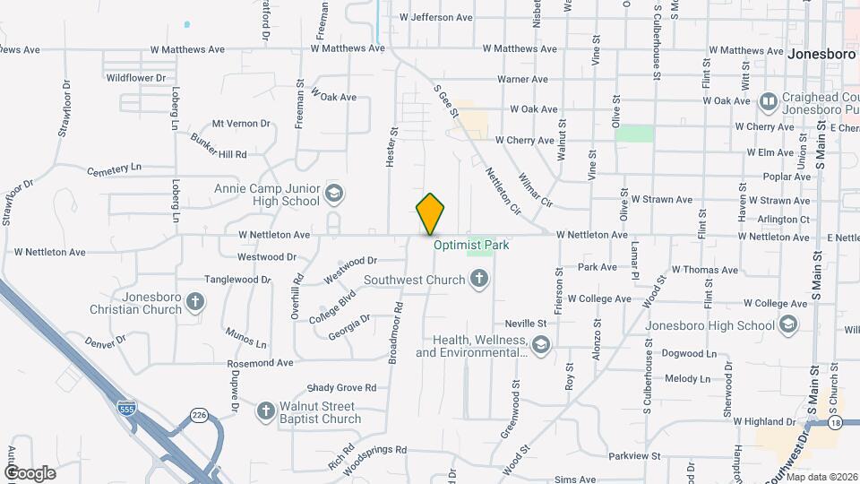 1401 Brookhaven Rd Map and Location Details