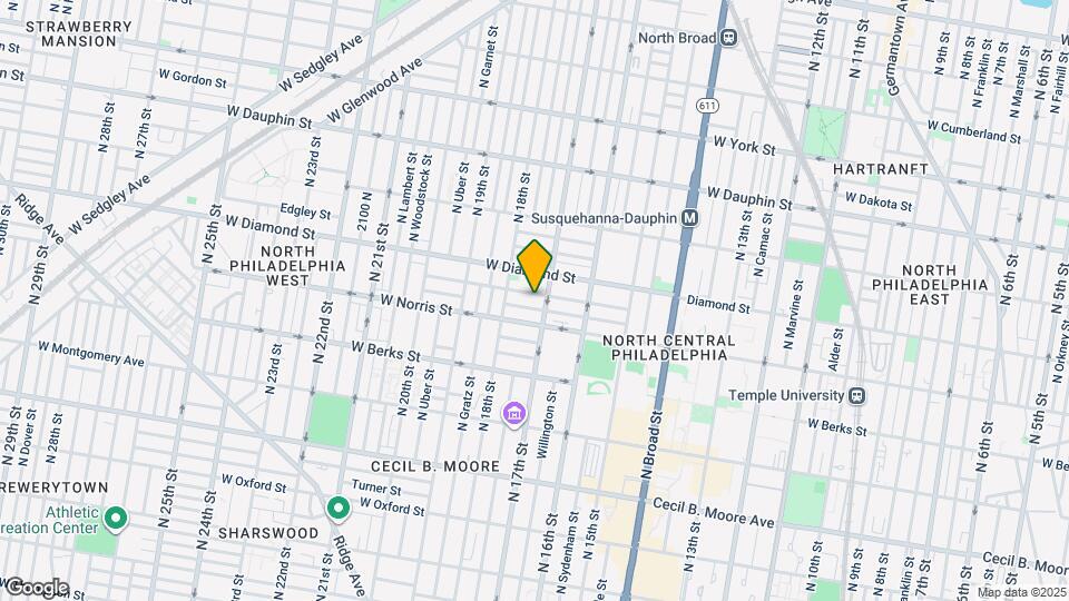1706 Fontain St, Unit 1 Map and Location Details