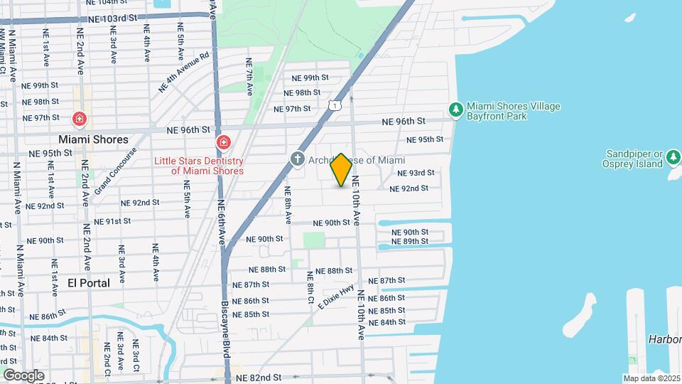 960 NE 92nd St, Unit C1 Map and Location Details