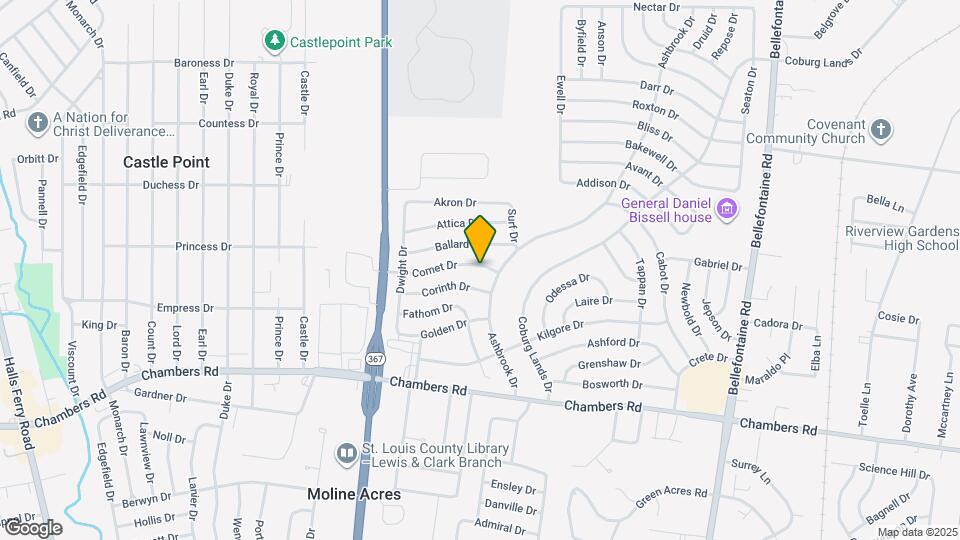 1414 Comet Dr Map and Location Details