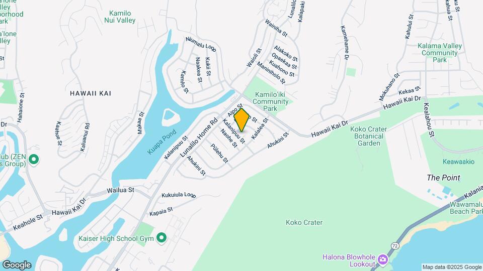 7262 Kalanipuu Pl Map and Location Details