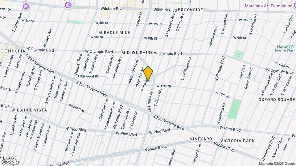 1114 S Orange Dr Map and Location Details