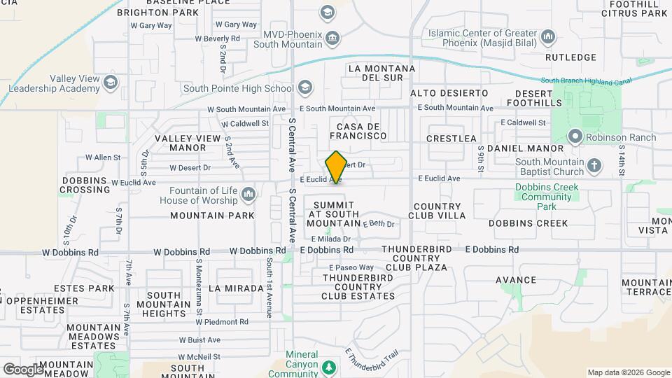 224 E Valley View Dr Map and Location Details