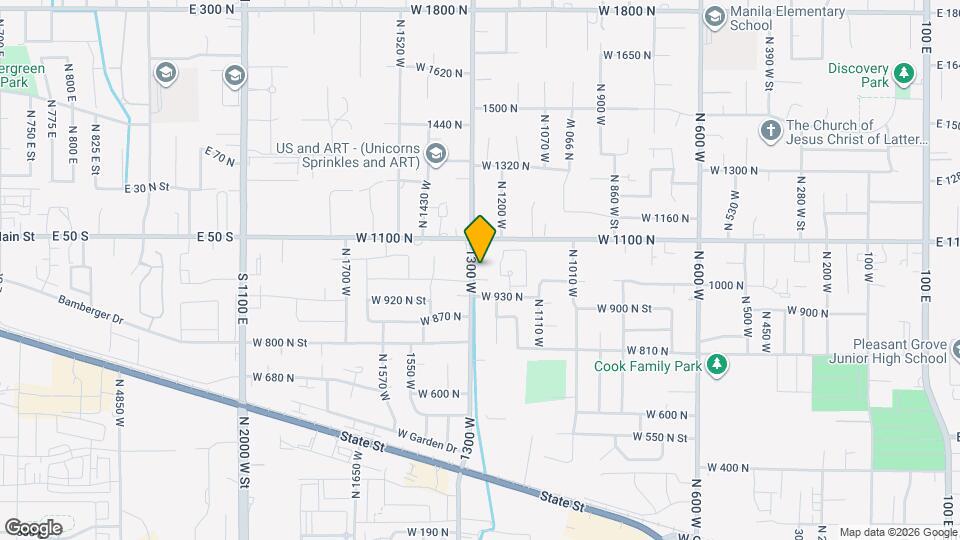 1026 N 1300 W St Map and Location Details