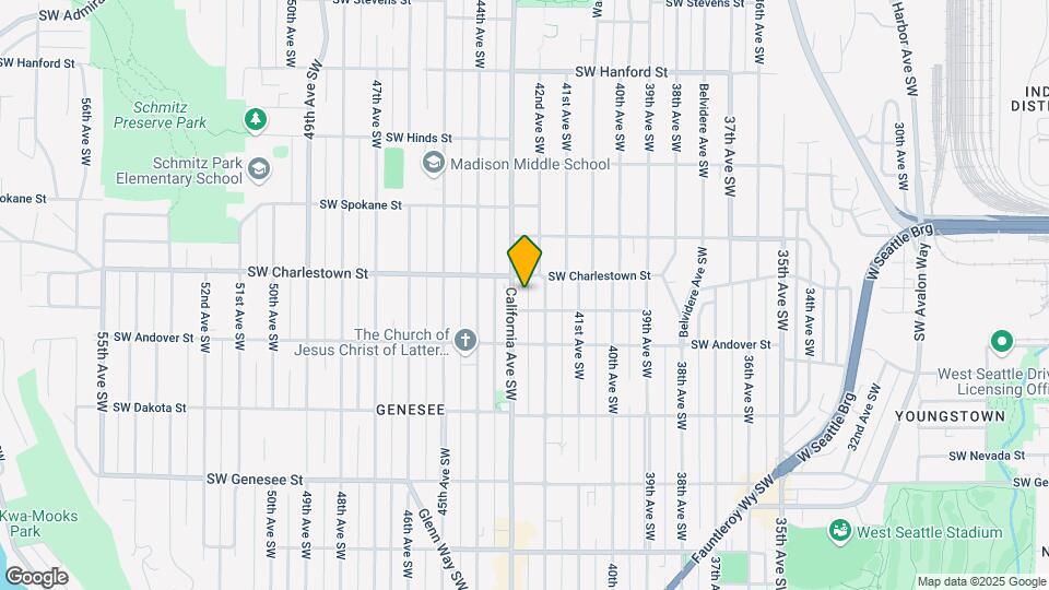 3810 California Ave SW Mapa y Detalles de la Ubicación