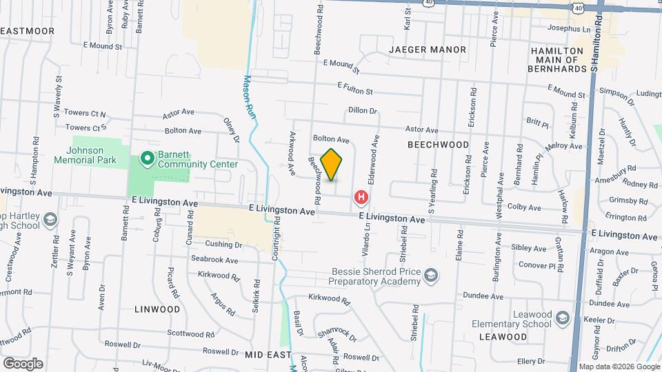 1289 Carolwood Ave Map and Location Details