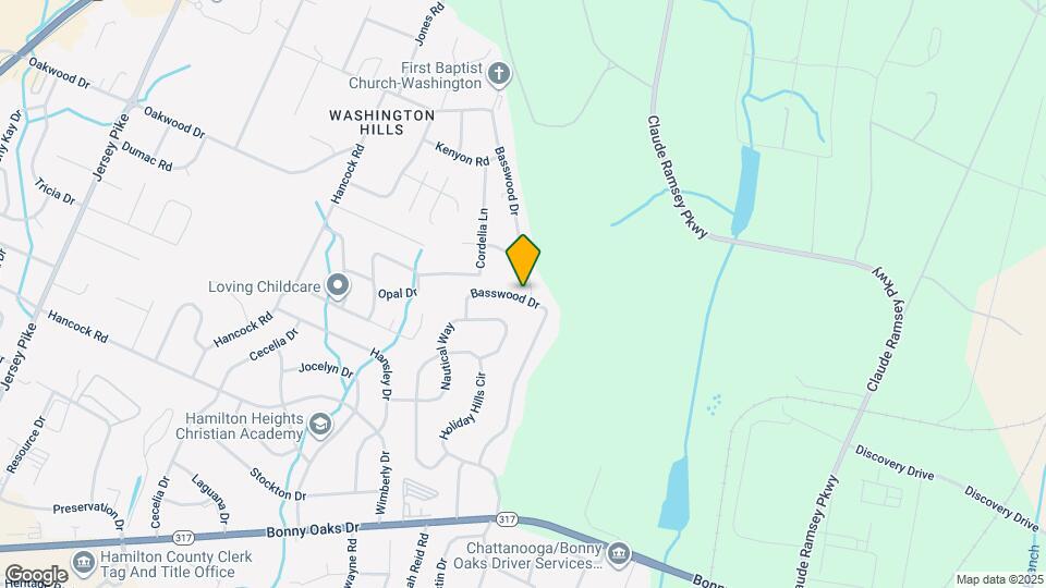 6413 Basswood Ln Map and Location Details