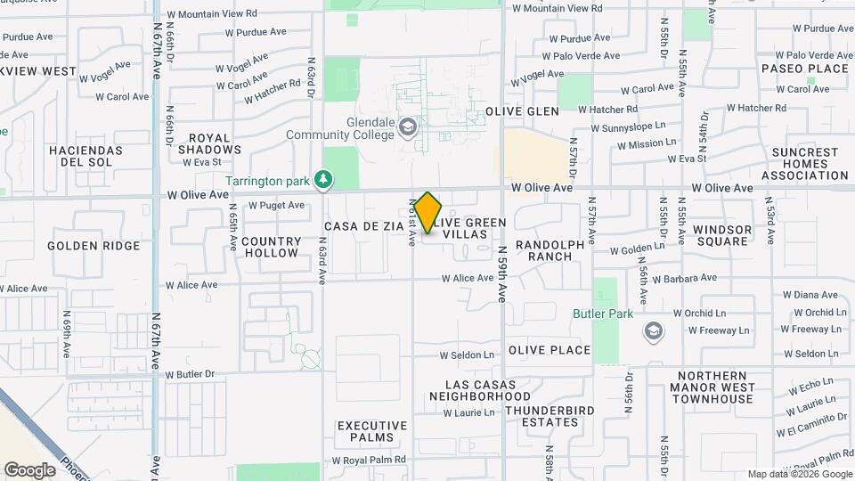 6078 W Golden Ln Map and Location Details