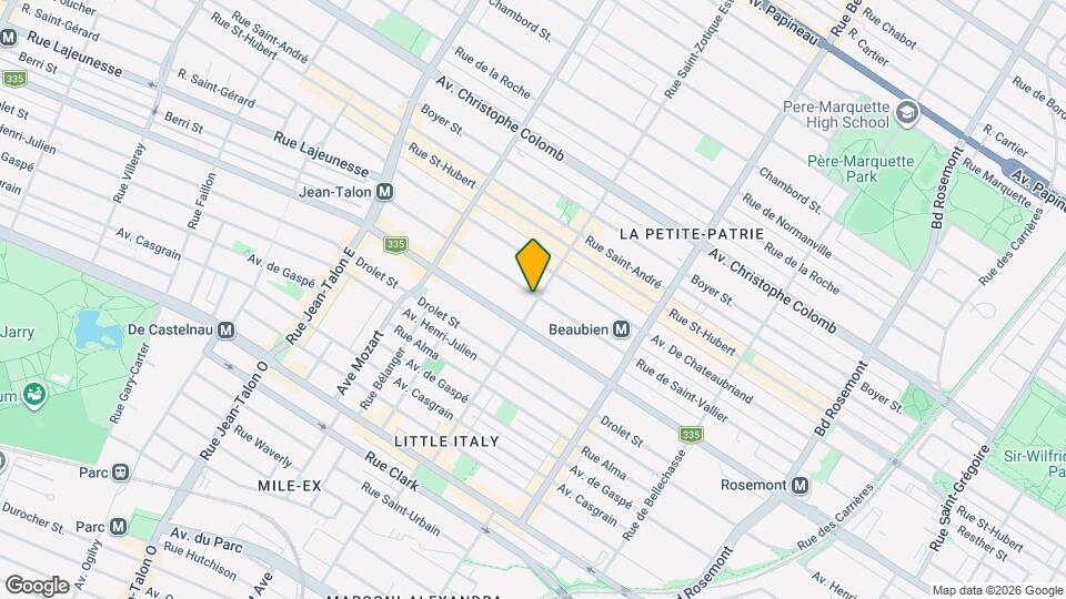 445 Saint-Zotique Rue E Map and Location Details