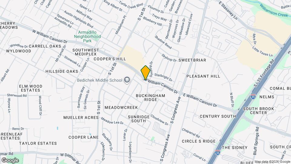 307 W William Cannon Dr Map and Location Details