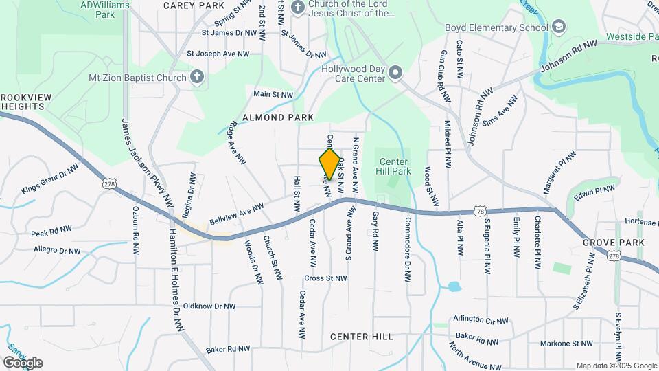 837 Center Hill Ave NW Map and Location Details