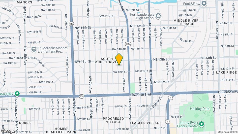 1218 NW 2nd Ave Map and Location Details