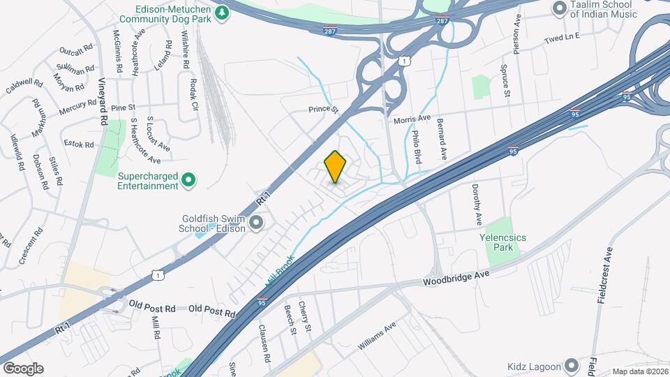 1001 Edison Glen Terrace Mapa y Detalles de la Ubicación