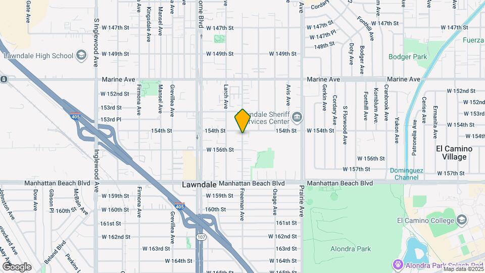 15408 Freeman Ave Map and Location Details