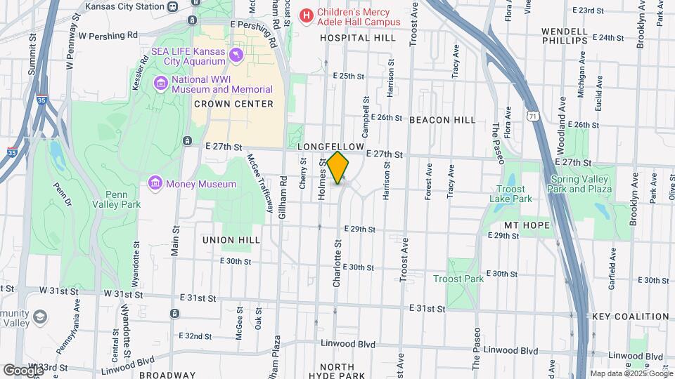 2736 Charlotte St Map and Location Details