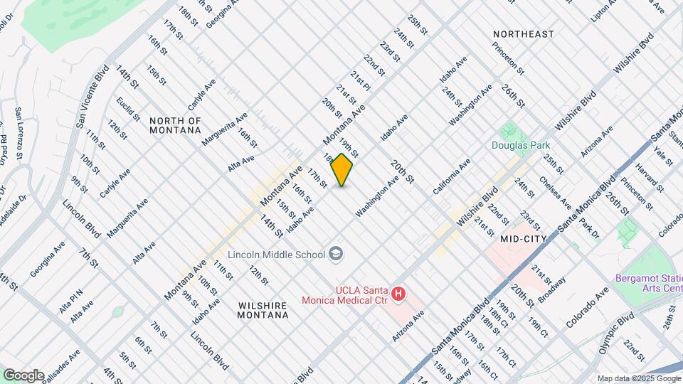913 17th St, Unit 1 Map and Location Details