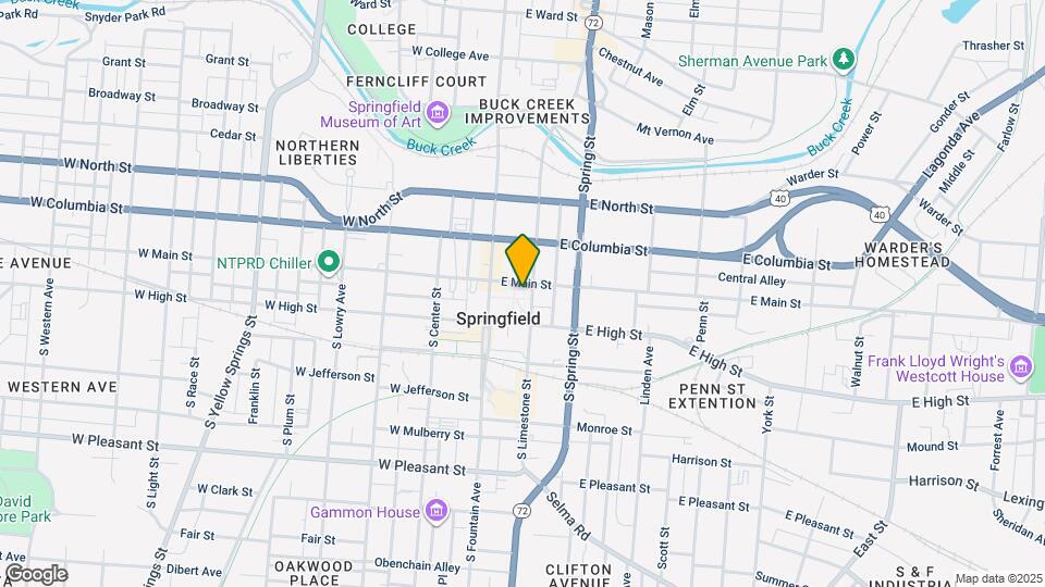 1-904 S Limestone St Map and Location Details