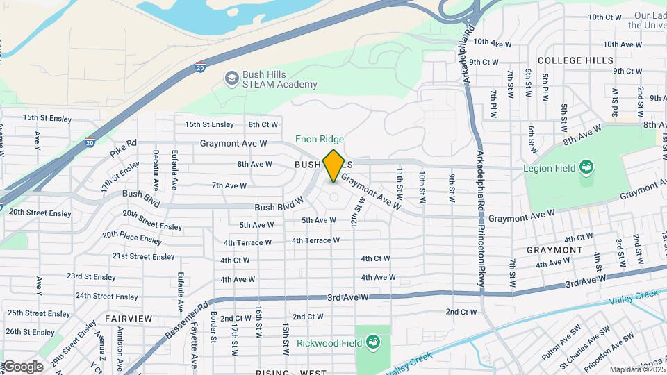 1217 Bush Cir Map and Location Details