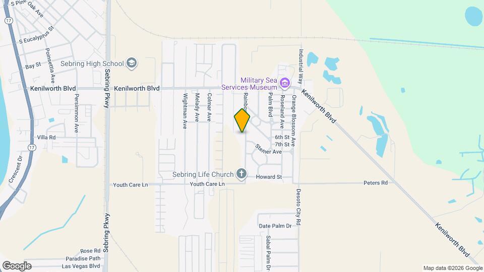 1721 Rainbow Ave Map and Location Details