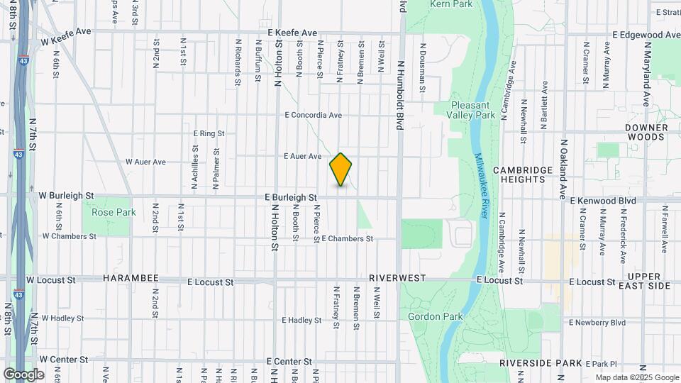 3104 N Fratney St Map and Location Details