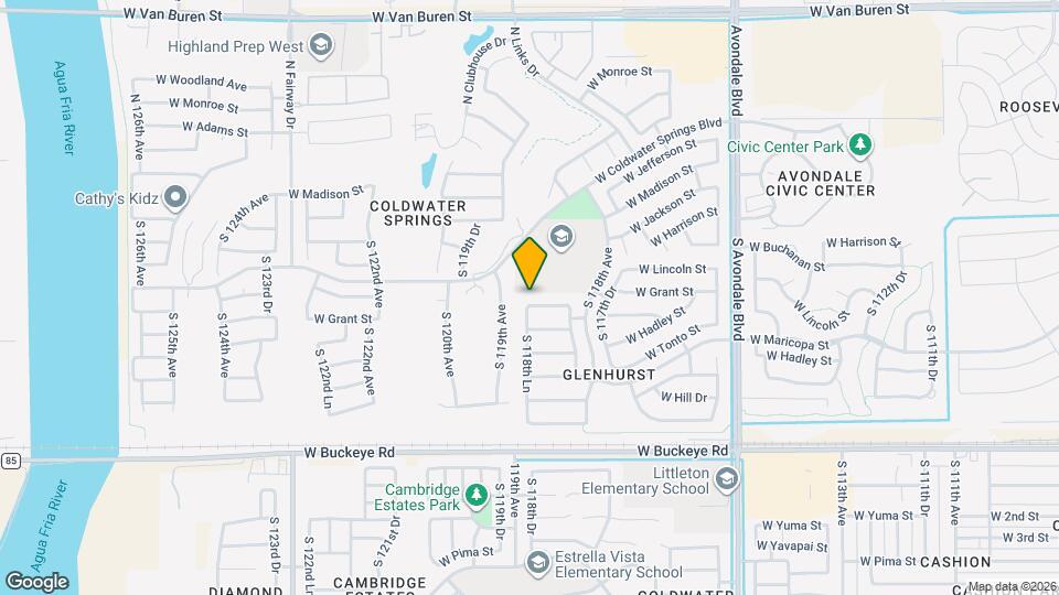 11880 W Grant St Mapa y Detalles de la Ubicación