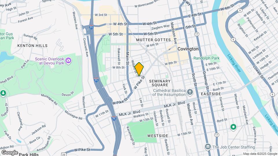 319 W 9th St, Unit 1 Map and Location Details