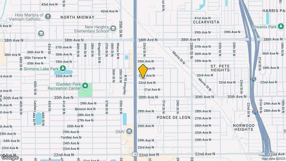 3200 33rd St N Map and Location Details