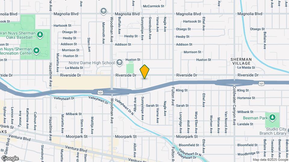 4740 Sunnyslope Ave Map and Location Details