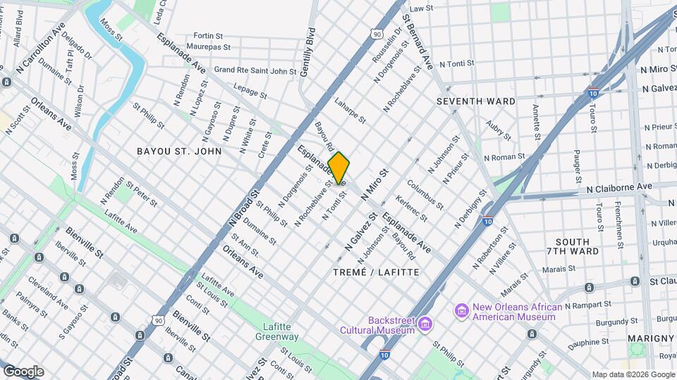 2326 Esplanade Ave, Unit 2326 Esplanade-Cottage Map and Location Details