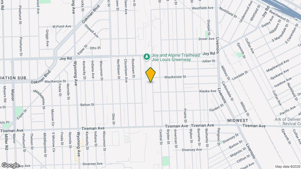 8353 Alpine St Map and Location Details