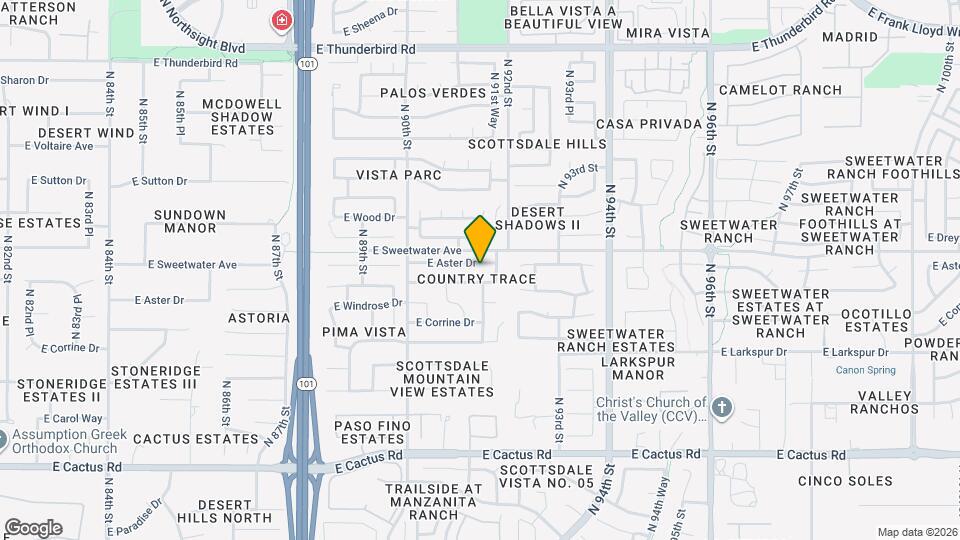 9081 E Aster Dr Map and Location Details