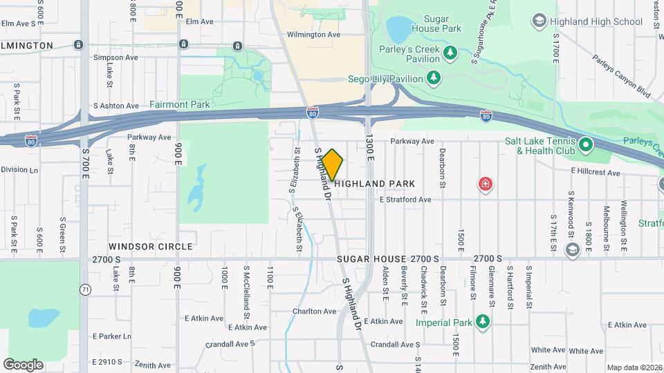 2543 Highland Dr, Unit A Mapa y Detalles de la Ubicación