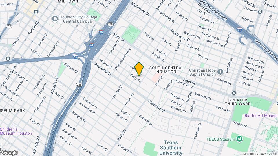 2709 Berry St Map and Location Details