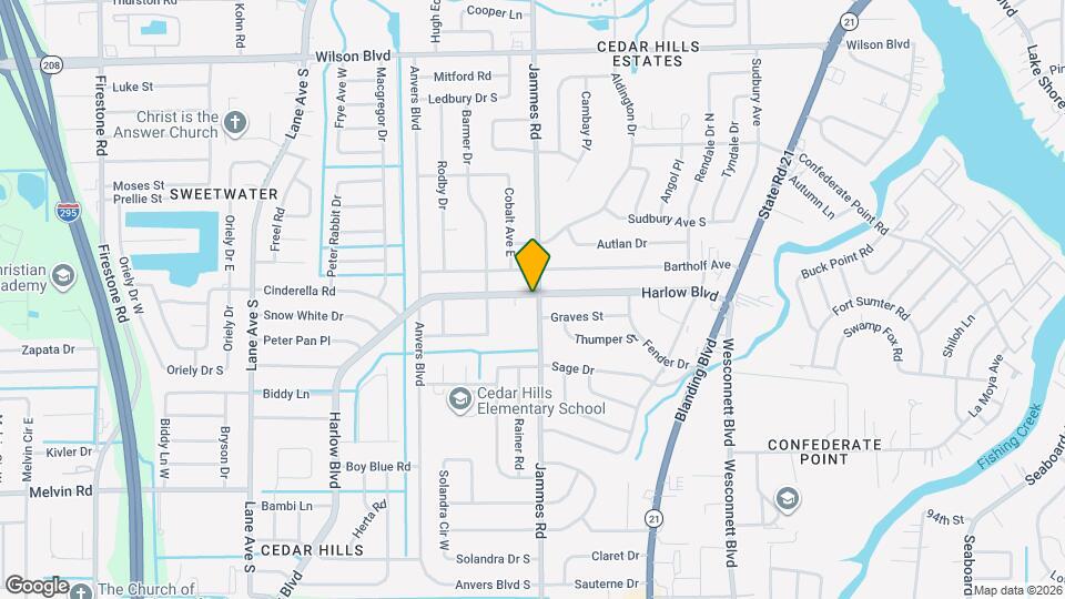 6406 Harlow Blvd Map and Location Details