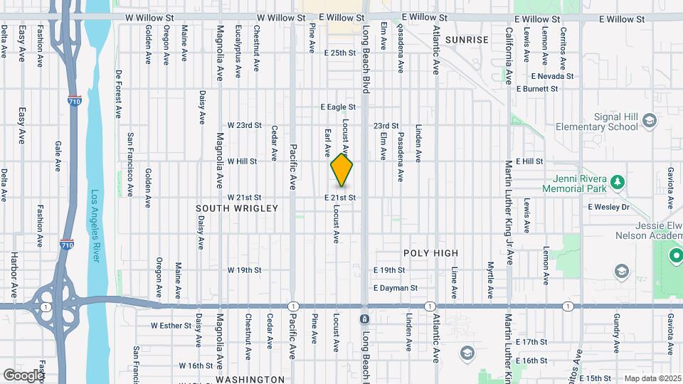 2117 Locust Ave Map and Location Details