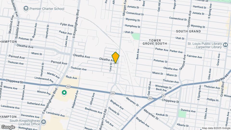 3515 Morganford Rd Mapa y Detalles de la Ubicación