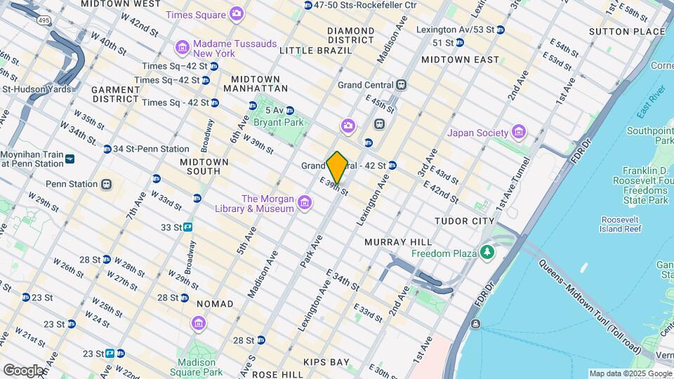 80 Park Ave, Unit 12F Mapa y Detalles de la Ubicación