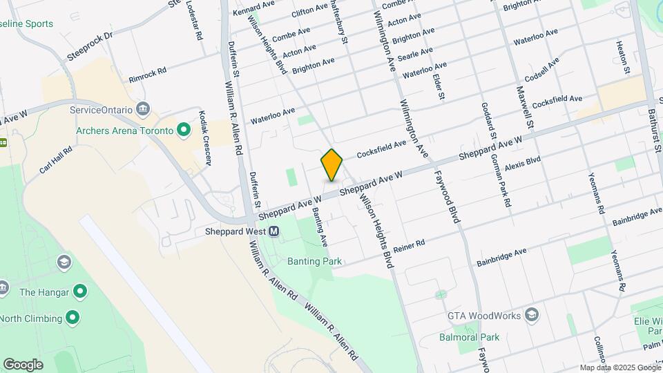 920-920 Sheppard Ave W Map and Location Details