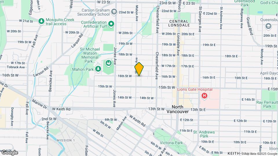 261 16th St W Map and Location Details